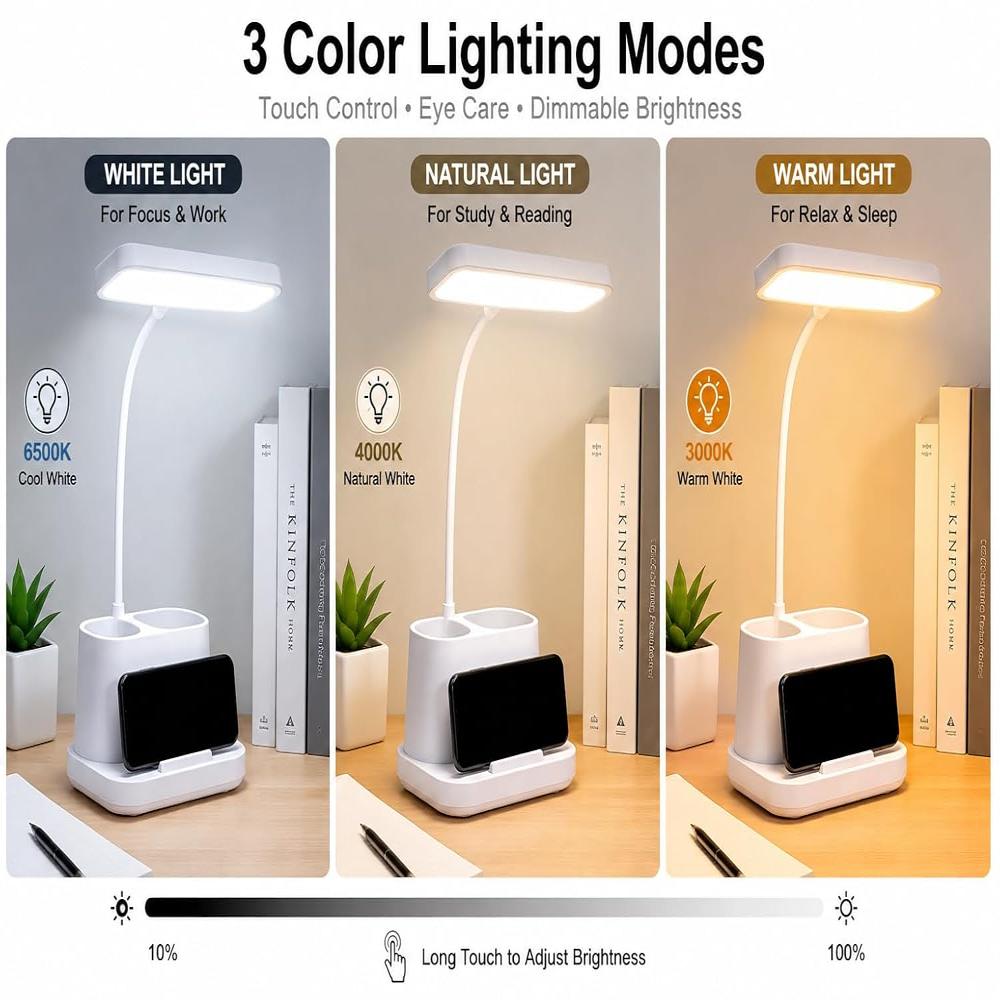 2 in 1 Desk Lamp With Pen Holder