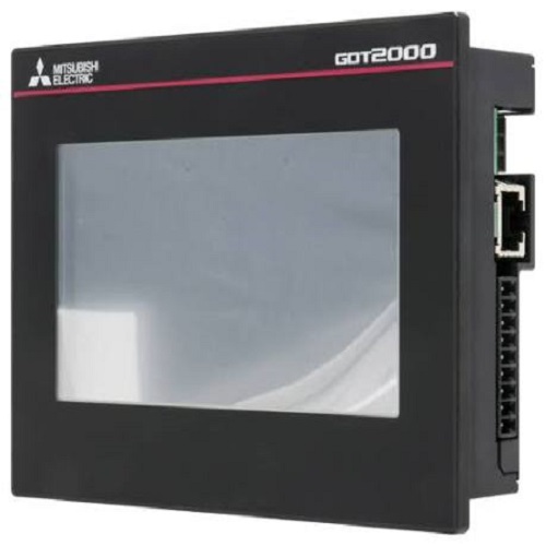 Mitsubishi Electric, Got2000 Series (Gt21 Model) Gt2104-Pmbds, 4.3" Tft Monochrome Lcd Hmi, 5-Color Led Backlight, 24V Dc - Application: Machine Parameter Adjustment