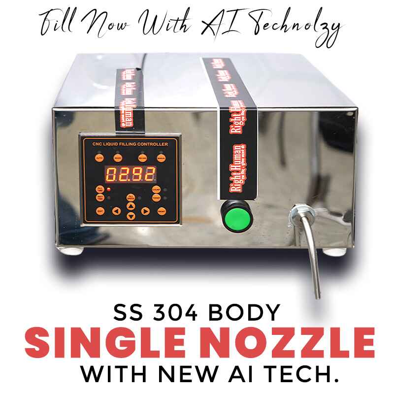 Single Nozzle Pouch Filling Machine With Ai Technology SS304 And Foot Pedal Combo