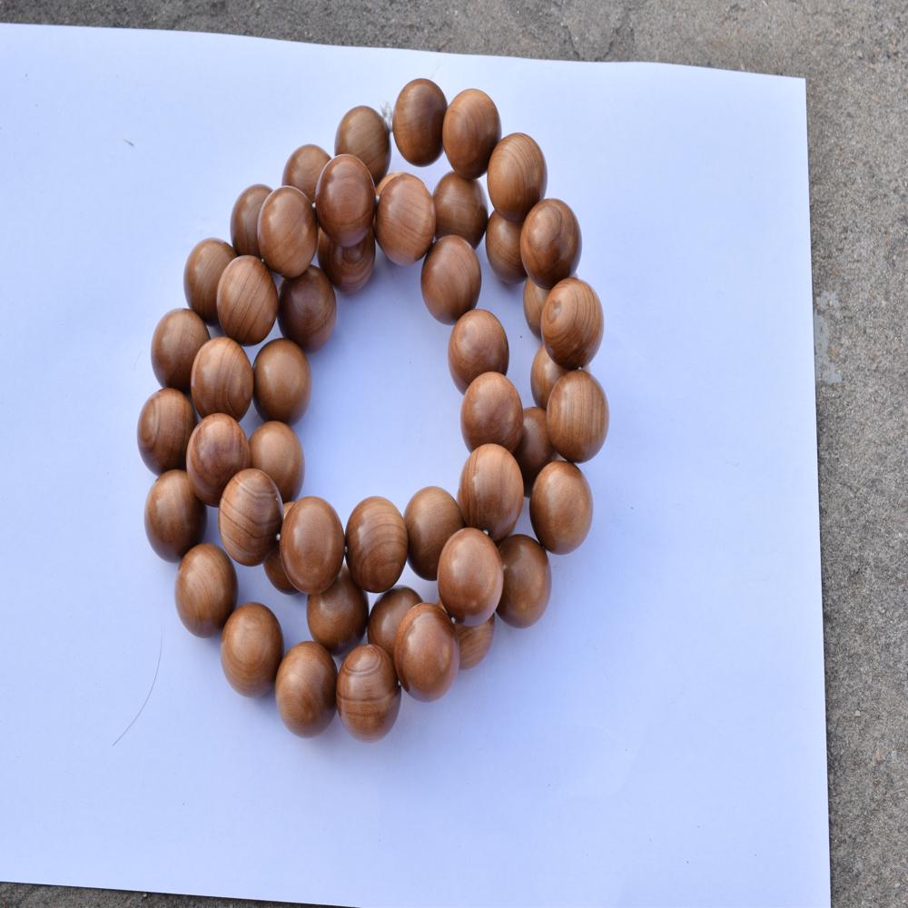 Chandan Mala - Pure Old Sandalwood, 108 Beads Size | Soothing Fragrance, Supreme Surface Finish, Perfectly Arranged