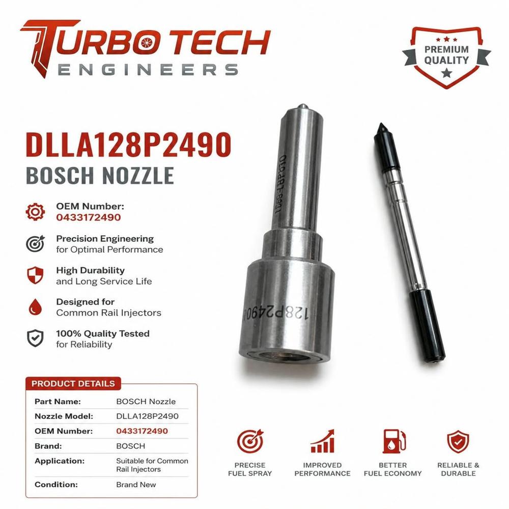 Bosch Nozzle Dlla128P2490 - Dimension (L*W*H): 5 Meter (M)