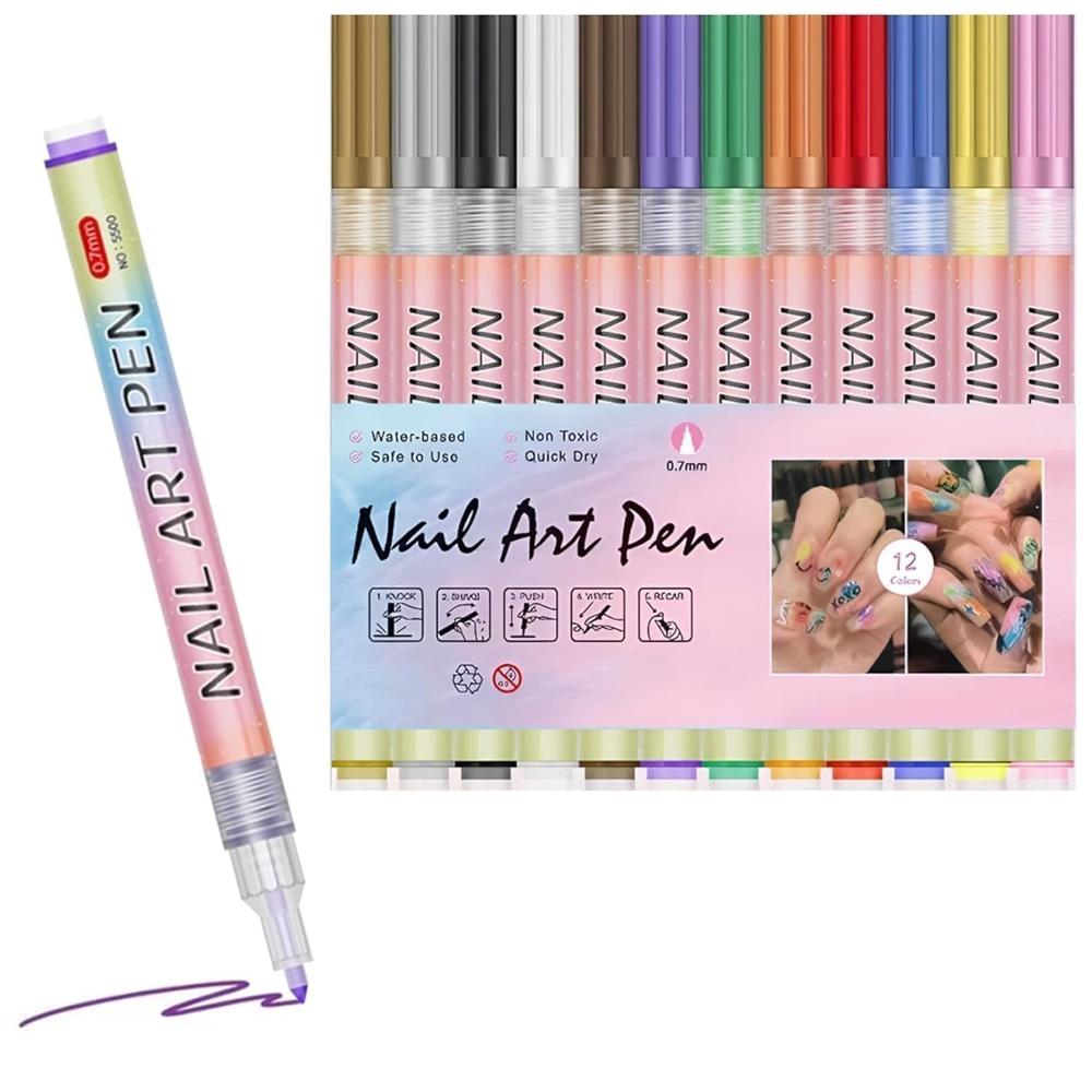 Nail Art Pen Set 12