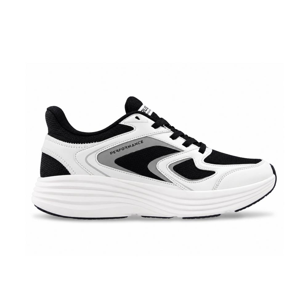Super-Vision White/Black Men's Running Shoes