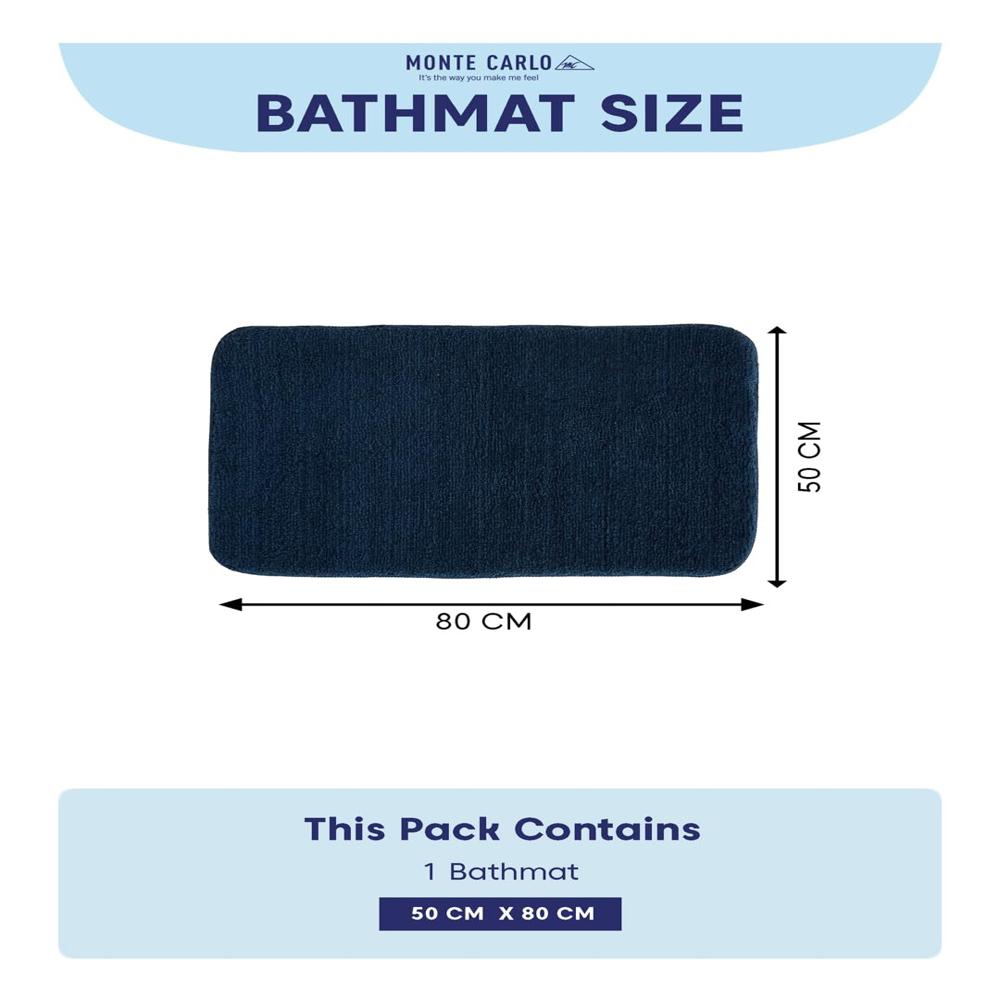 Microfiber Bath Mat- Nevy Blue