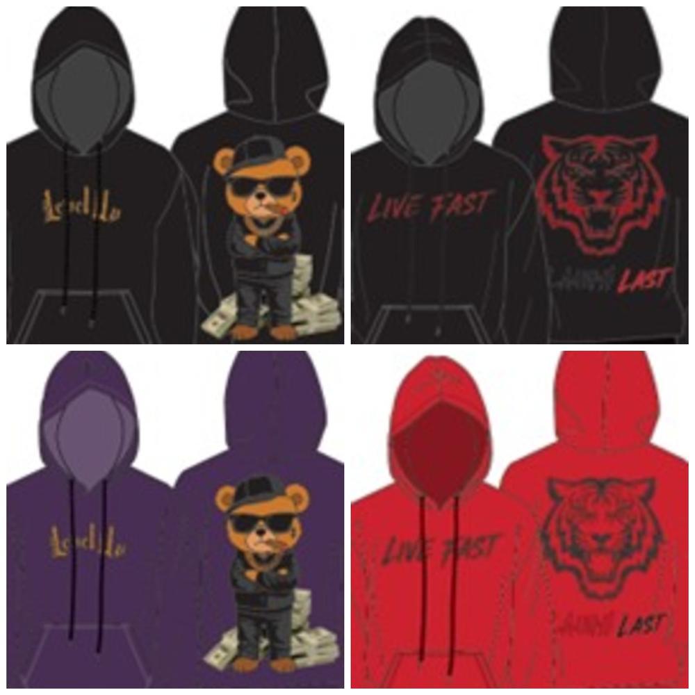 M11753 Mens Hooded Pullover Sweatshirts