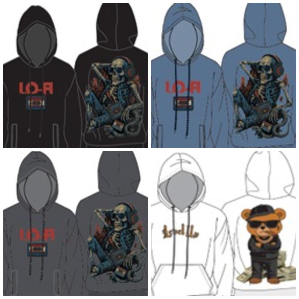 M11753 Mens Hooded Pullover Sweatshirts