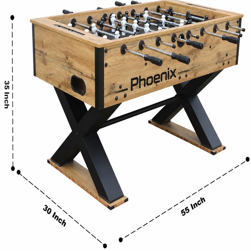 BOOT BOY 'Phoenix' Foosball Table II Soccer Game for Adults II Strong Fooseball Table II Perfect to Handle Tough Games at Offices, Clubs and Resorts