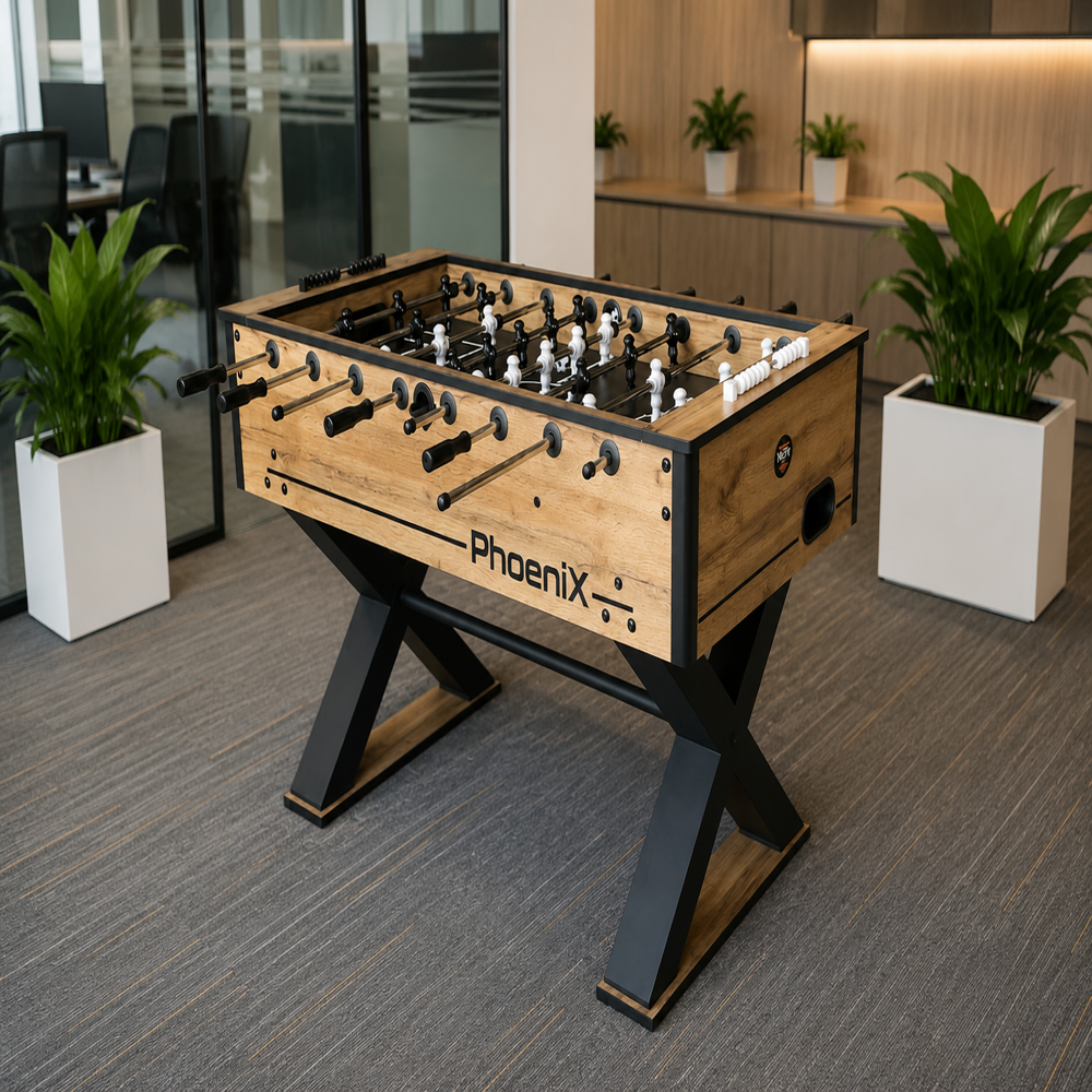 BOOT BOY 'Phoenix' Foosball Table II Soccer Game for Adults II Strong Fooseball Table II Perfect to Handle Tough Games at Offices, Clubs and Resorts