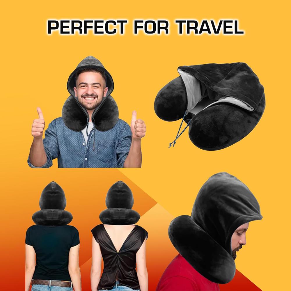 Neck Pillow With Hoodie