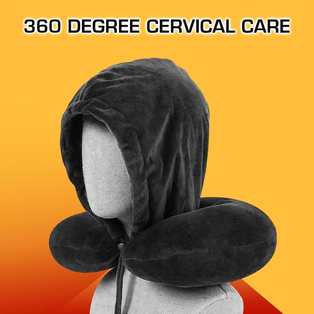 Neck Pillow With Hoodie