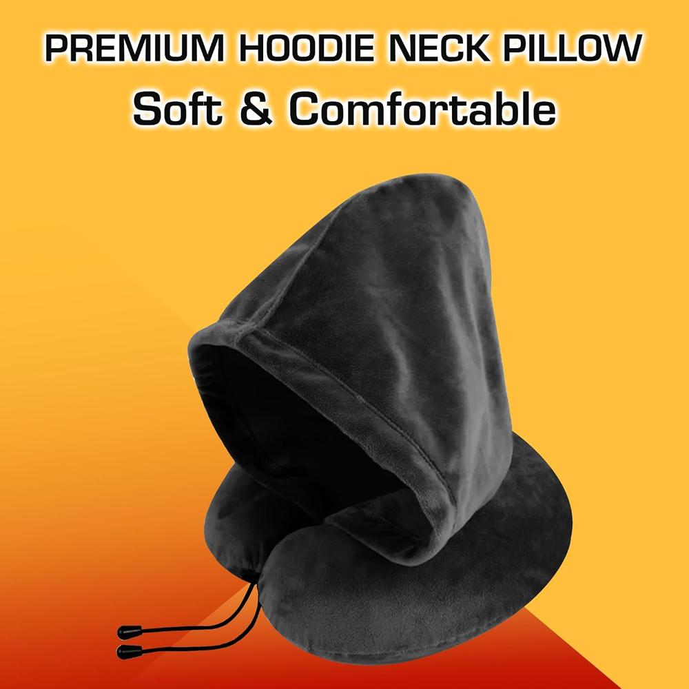 Neck Pillow With Hoodie
