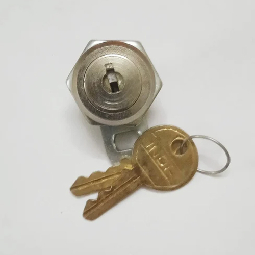 Cam Lock - Zinc Material, Polished Silver Finish | Versatile For Doors, Includes Two Keys, Ideal For Residential & Commercial Use