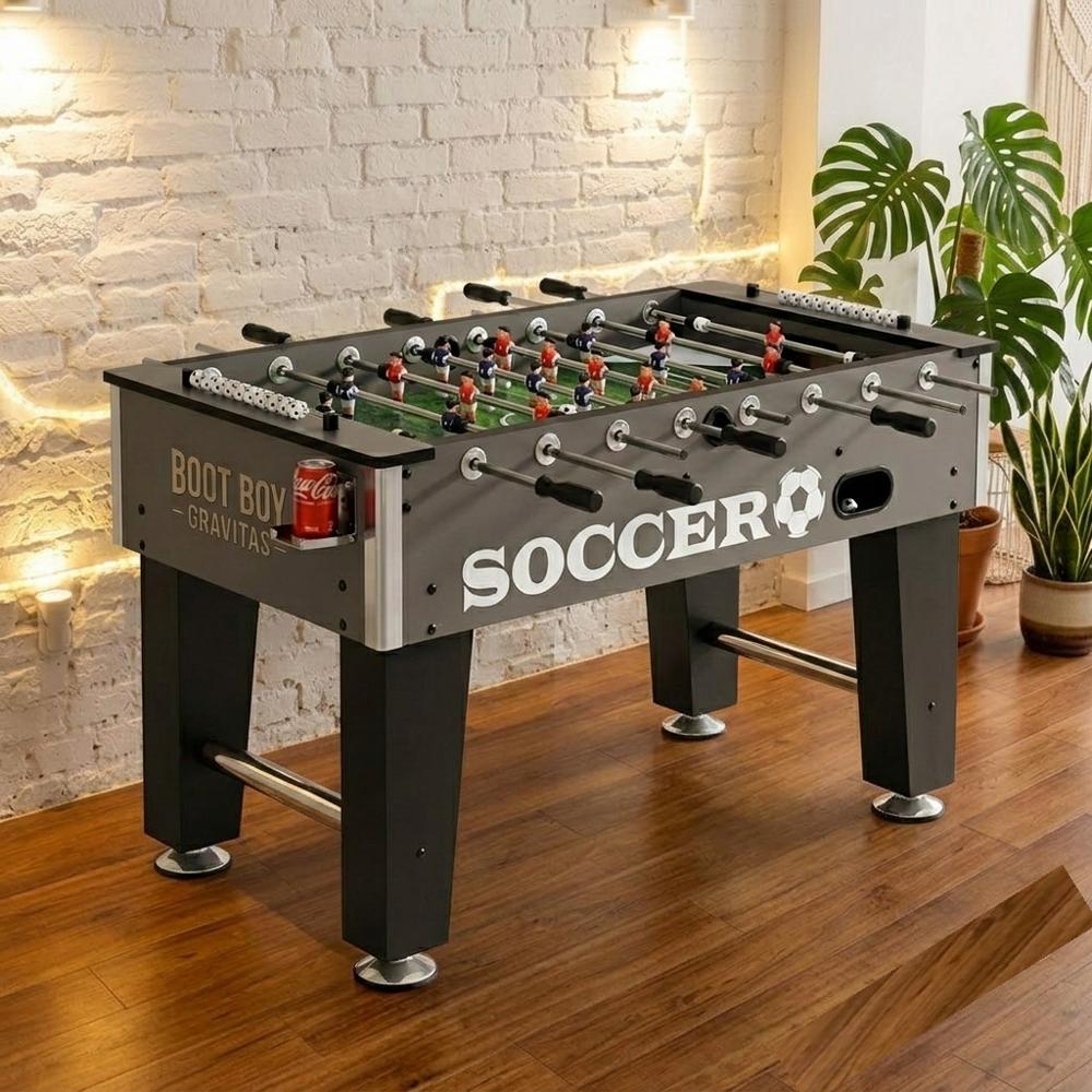 BOOT BOY 'Gravitas' Foosball Table II Soccer Game for Adults II Strong Foosball Table with Solid Steel Rods