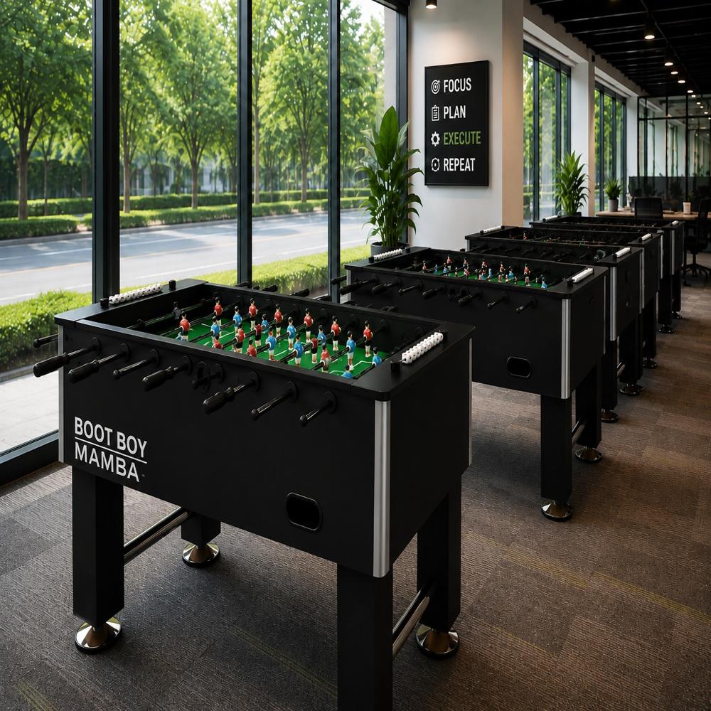 BOOT BOY 'Mamba' Foosball Table II Soccer Game for Adults II Strong Fooseball Table II Perfect for High-Usage Entertainment Spaces & Homes