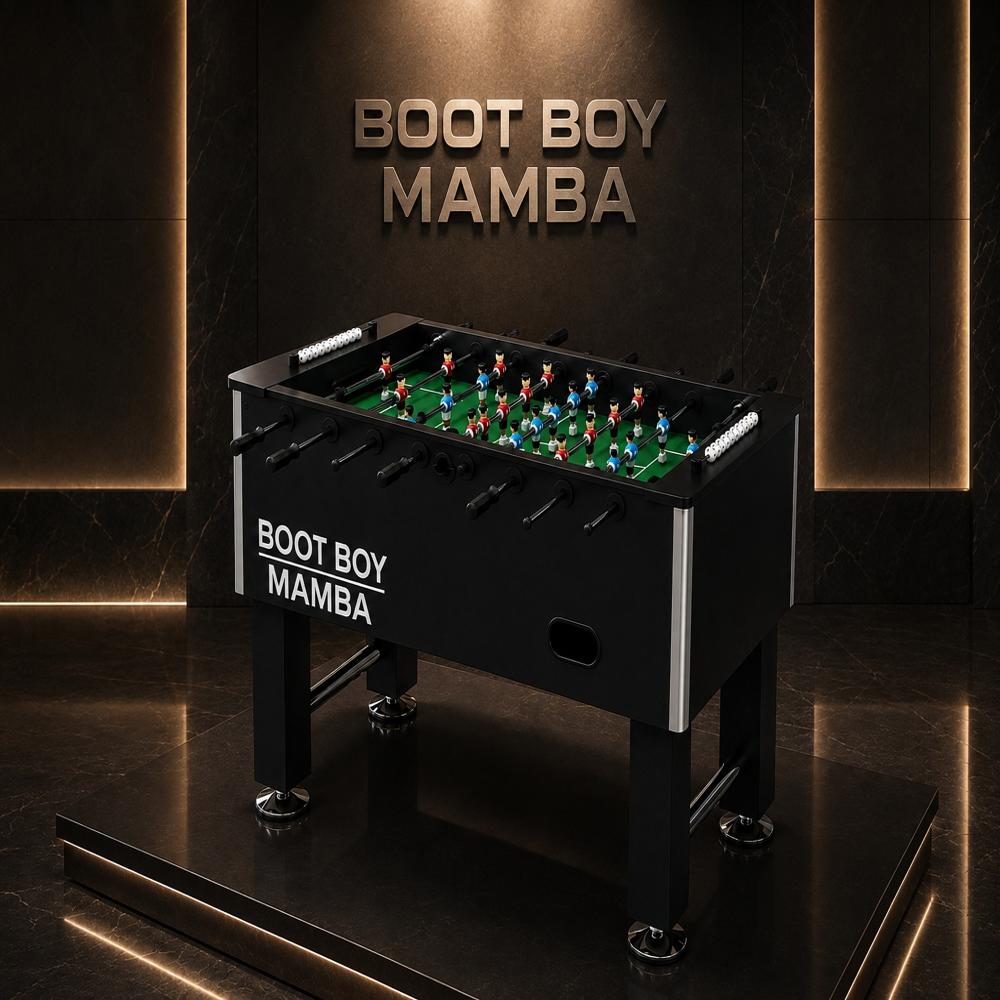 BOOT BOY 'Mamba' Foosball Table II Soccer Game for Adults II Strong Fooseball Table II Perfect for High-Usage Entertainment Spaces & Homes
