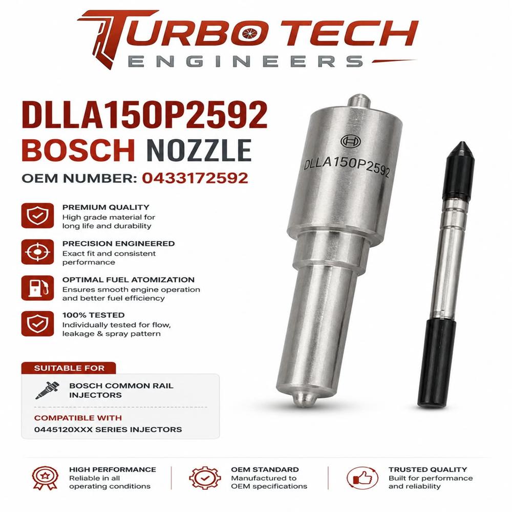 Bosch Dlla150p2592 Diesel Fuel Injector Nozzle - Dimension (l*w*h): 5  Meter (m)