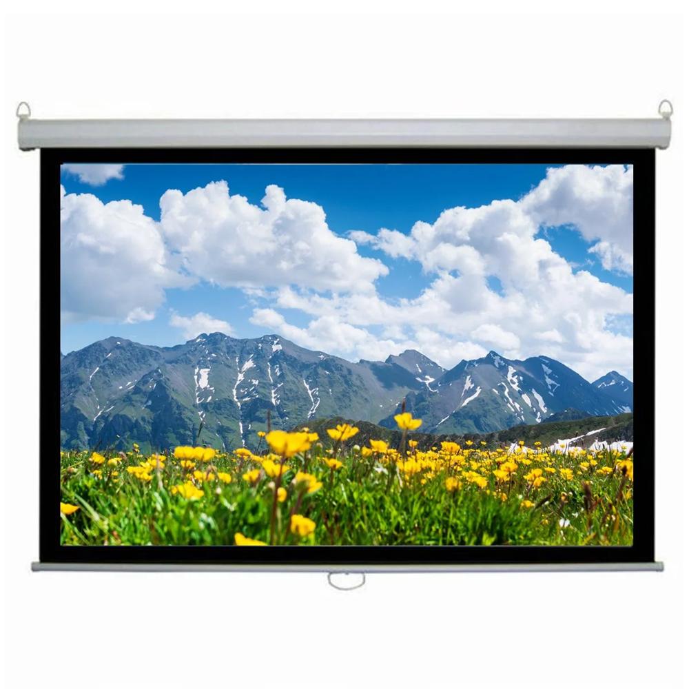 100 Inch 4:3 Pull Down Autolock/Instalock Projector Screen