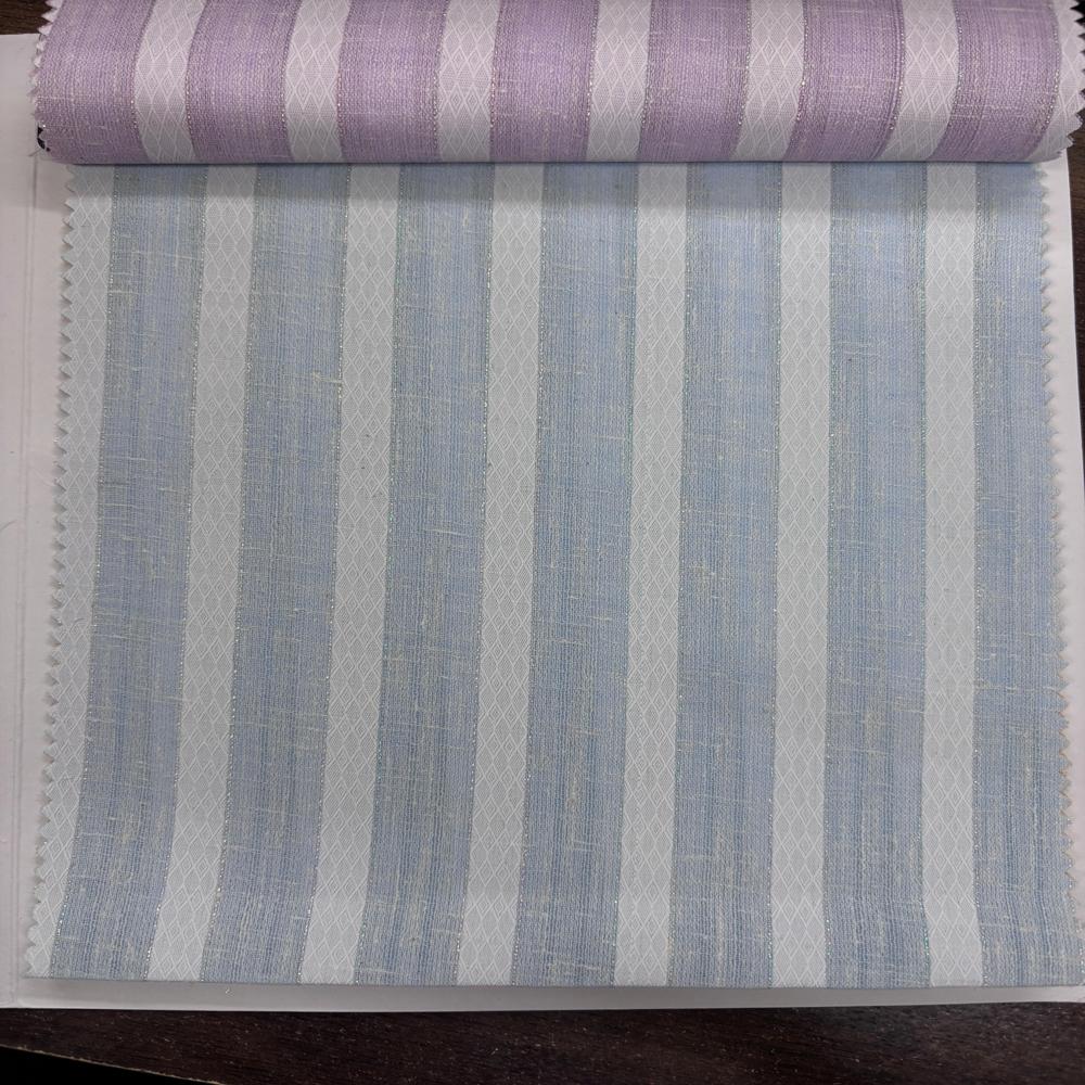 GOLDEN ZARI STRIPES SHIRTING FABRIC 58