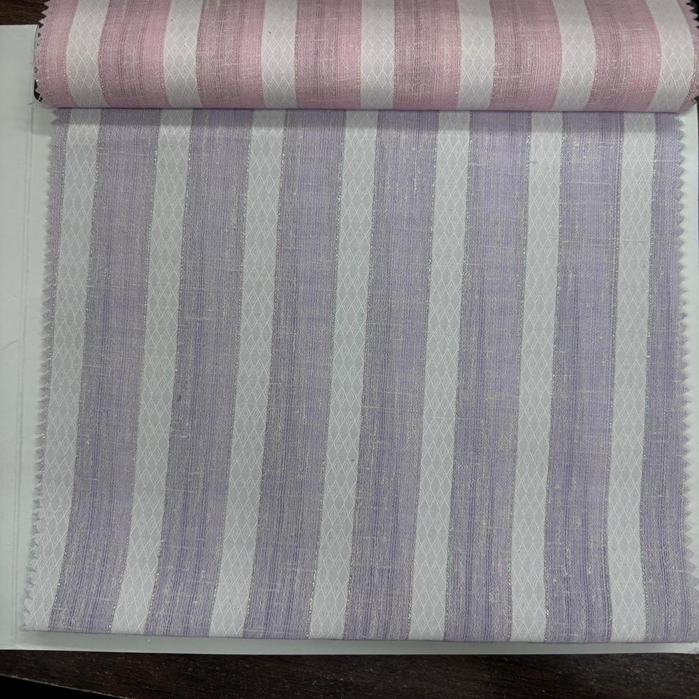 GOLDEN ZARI STRIPES SHIRTING FABRIC 58