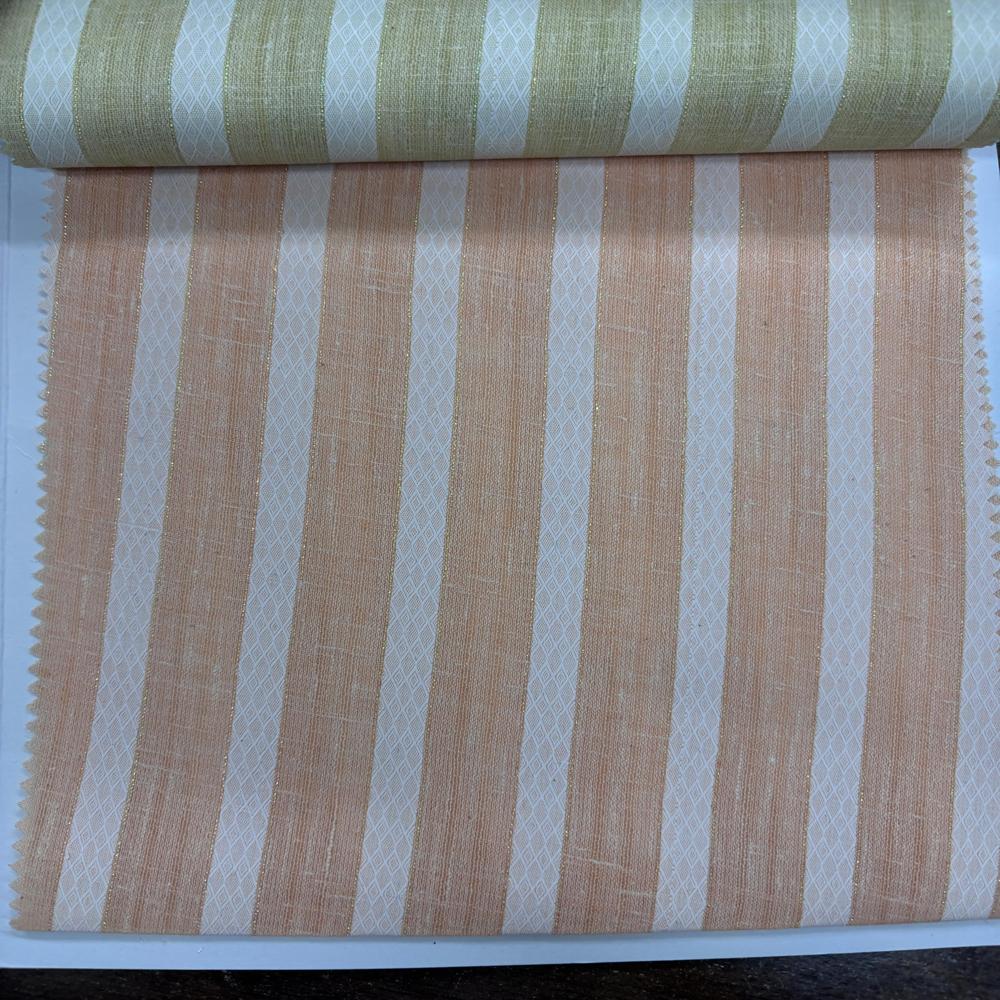 GOLDEN ZARI STRIPES SHIRTING FABRIC 58