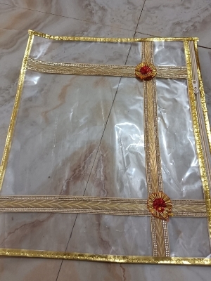 Golden Border Saree Cover