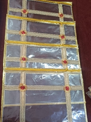 Golden Border Saree Cover - Color: Multiple