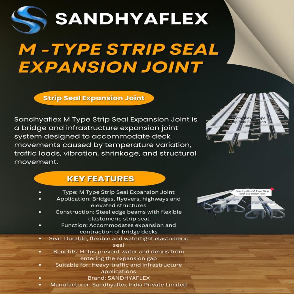 M TYPE STRIP SEAL EXPANSION JOINT SANDHYAFLEX