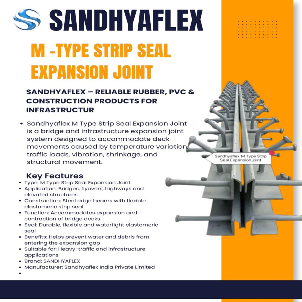 M TYPE STRIP SEAL EXPANSION JOINT SANDHYAFLEX