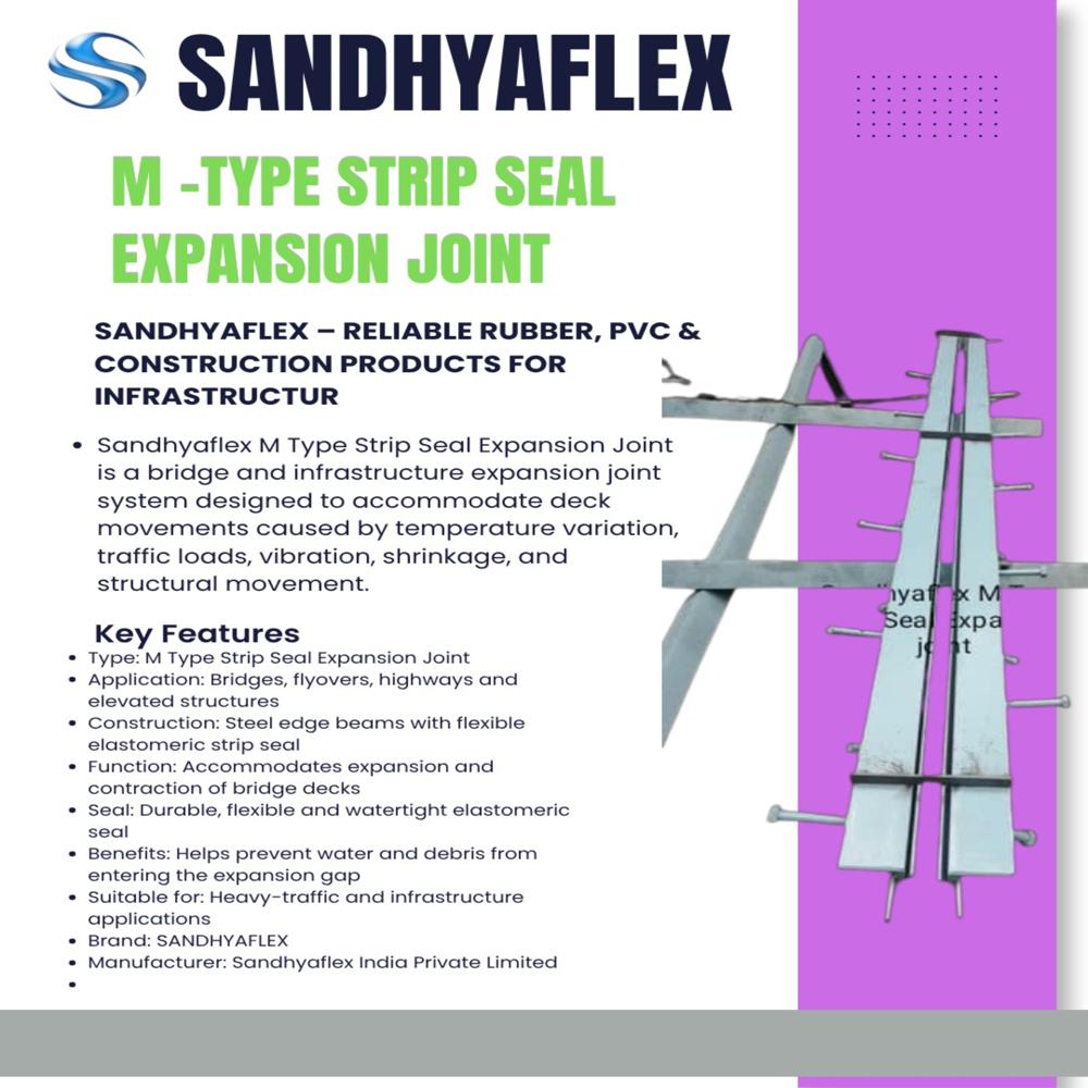 M TYPE STRIP SEAL EXPANSION JOINT SANDHYAFLEX