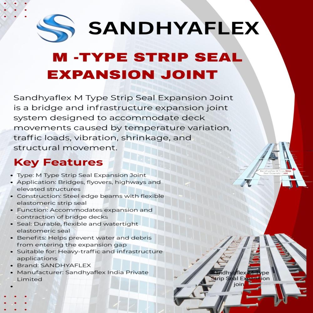 M TYPE STRIP SEAL EXPANSION JOINT SANDHYAFLEX