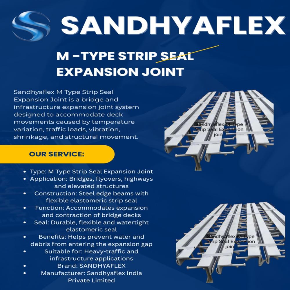 M TYPE STRIP SEAL EXPANSION JOINT SANDHYAFLEX