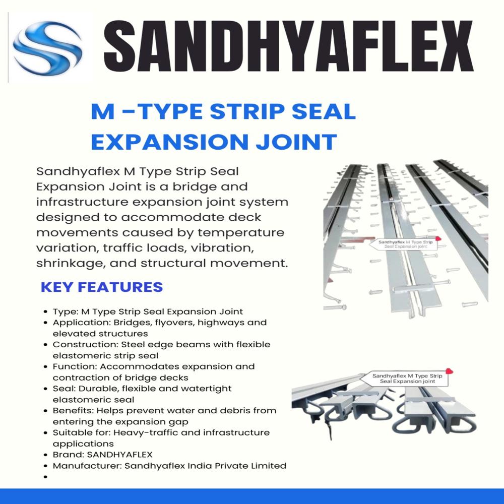 M TYPE STRIP SEAL EXPANSION JOINT SANDHYAFLEX