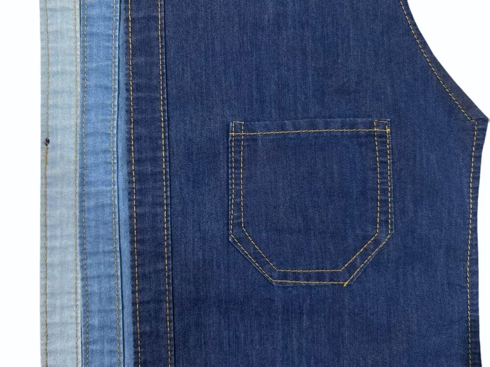 Silky Blue 5.25 Oz Cotton Polyester Indigo Twill Denim Fabric