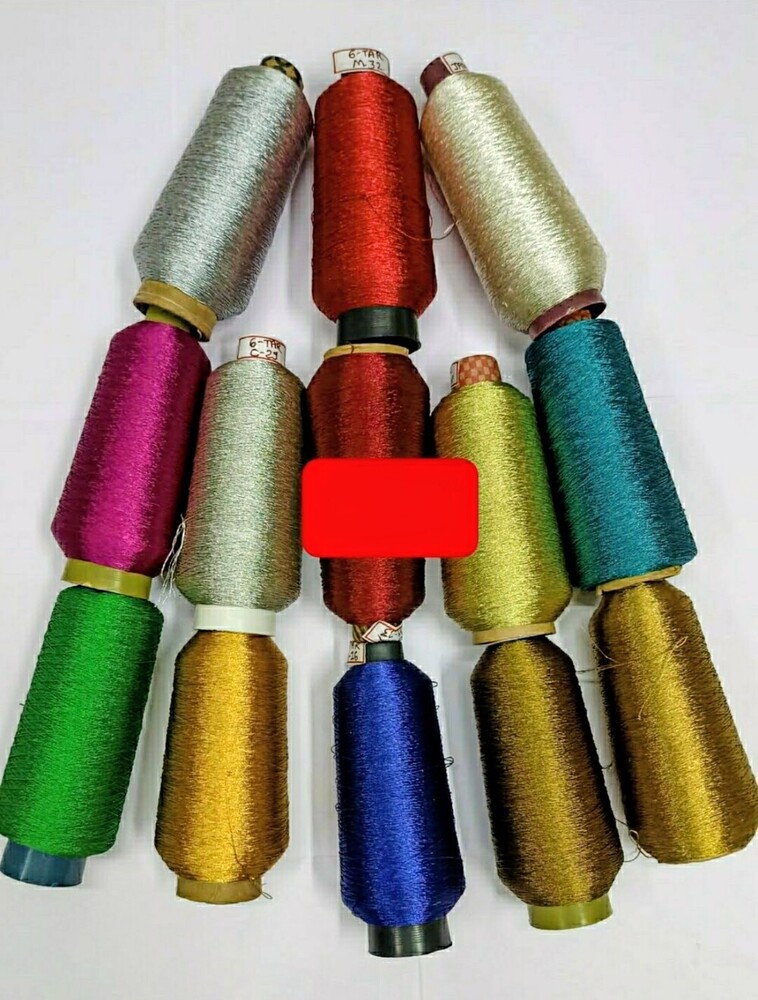Embroidery Metallic Zari Thread Set