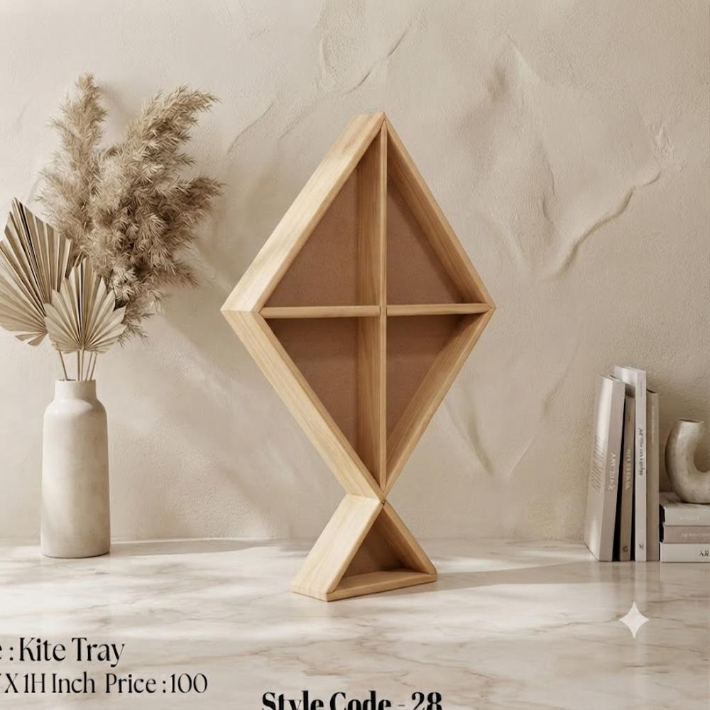 Wooden Dry Fruit Basket - Color: Natural