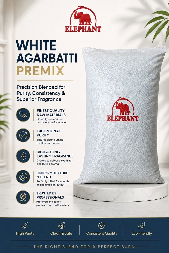 Elephant Brand White Agarbatti Premix