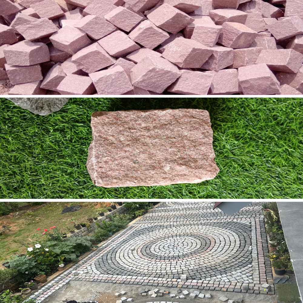 Manga Pink Natural Cobblestone
