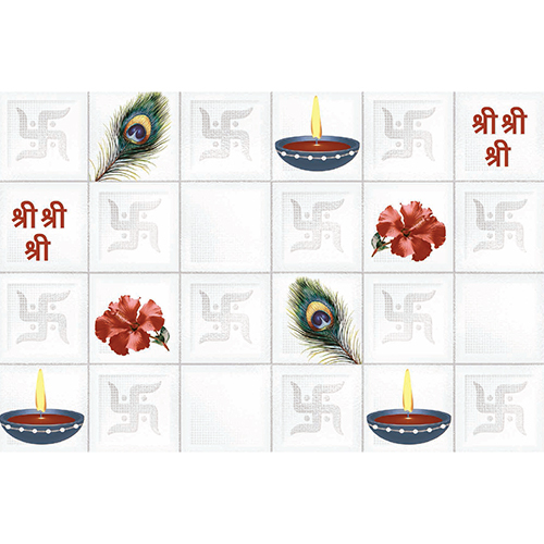 300x450mm 7061PJ1 Glossy Pooja Room Tiles