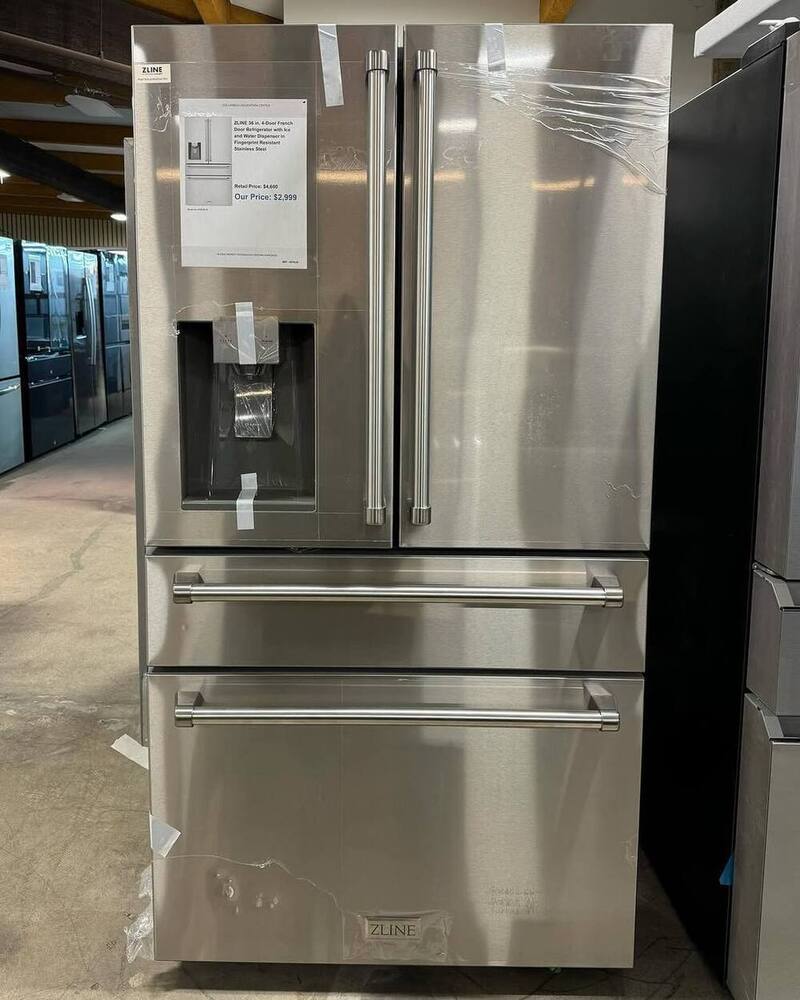 French Door Big Freezer Drawer Electronic Control With LED Display Refrigerator