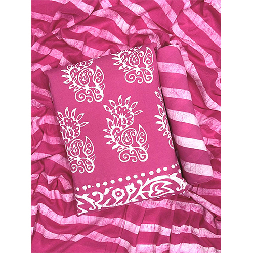 Dhurandhar Cotton Mulmul Batik Dress Material