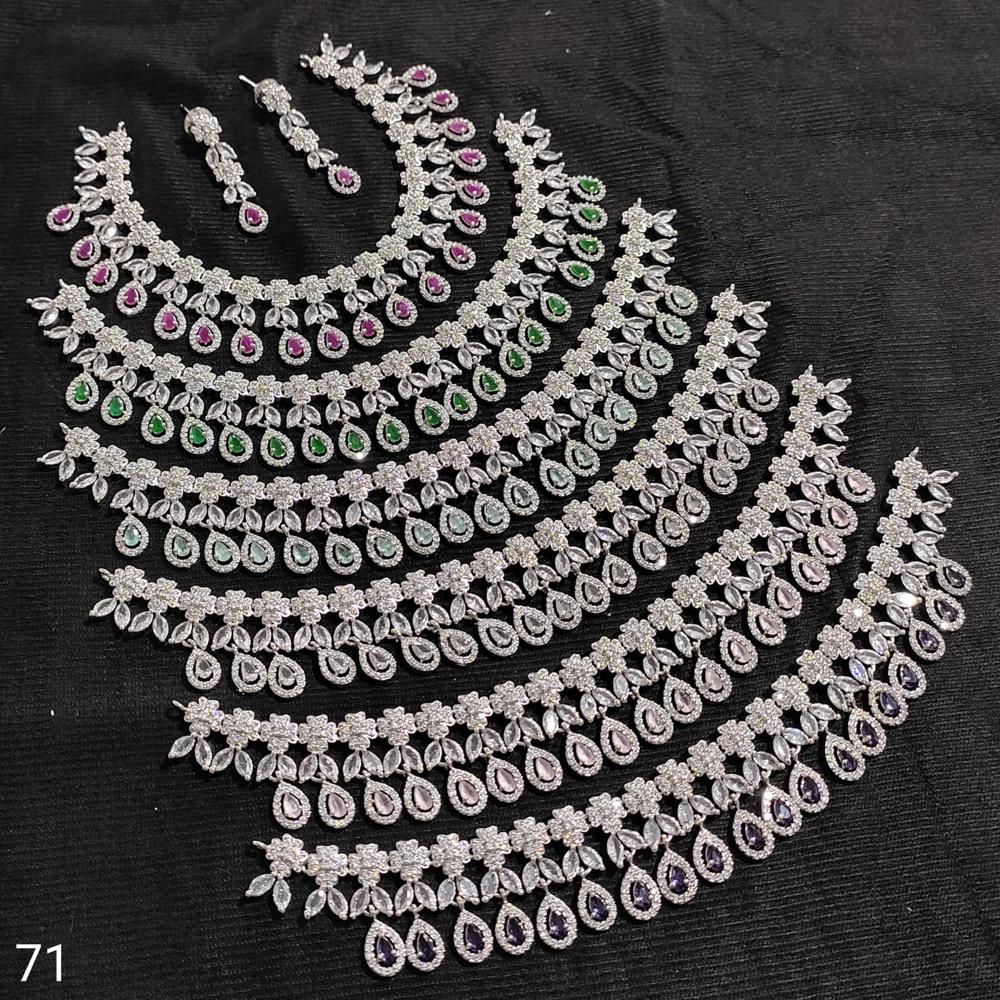 Celestia Teardrop Floral Necklace Set