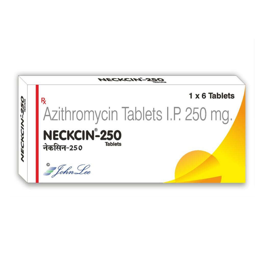 Neckcin 250mg Tablet - Ingredients: Azithromycin