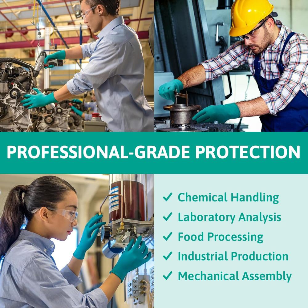 Ansell TouchNTuff 92600 Disposable Nitrile Gloves | Powder Free Chemical Resistant Gloves