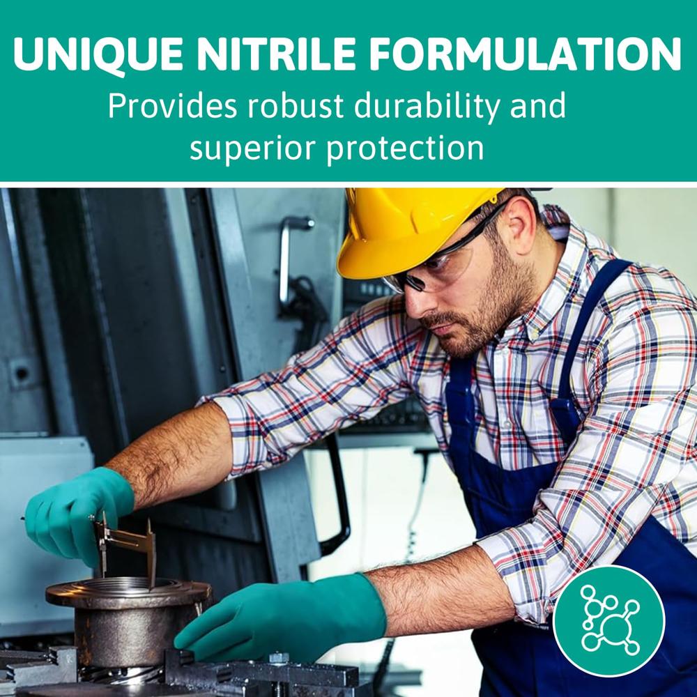 Ansell TouchNTuff 92600 Disposable Nitrile Gloves | Powder Free Chemical Resistant Gloves