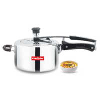 Everryday Rhino Classic Series - Induction Aluminium Pressure Cooker Heavy Base with SS Lid (2 Ltr, 3 Ltr, 5 Ltr)
