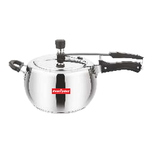 Everryday Standard Steel Lotus Induction Compatible Pressure Cooker (1.5 Ltr, 10 Ltr)