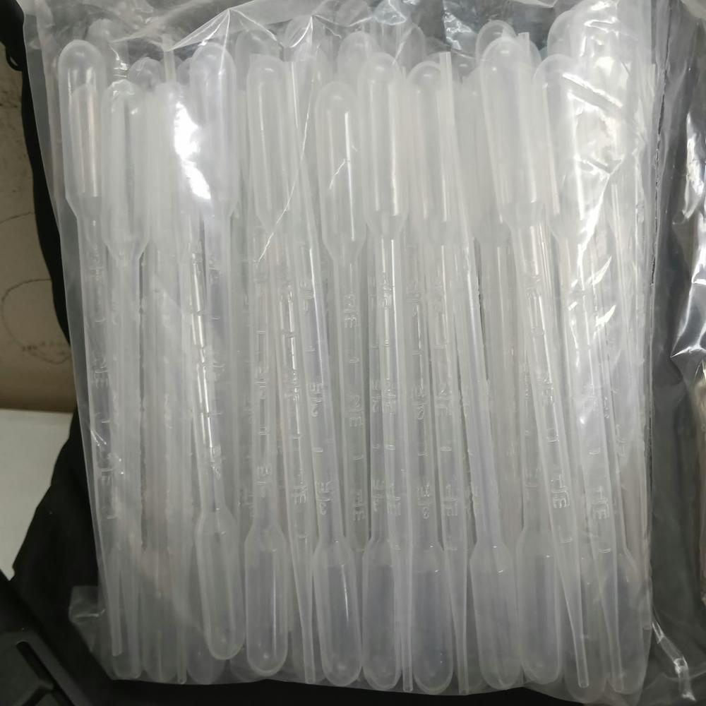 3ml Pasteur Pipette - Borosilicate Glass, 145mm, Blue Tapered Bulb Tip, Reusable, Pack Of 50