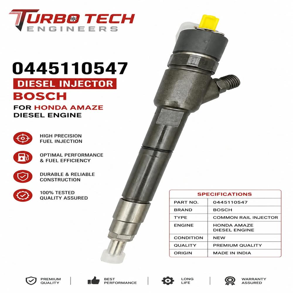 Bosch 0445110547 Diesel Injector Honda Amaze - Dimension (L*W*H): 5 Meter (M)
