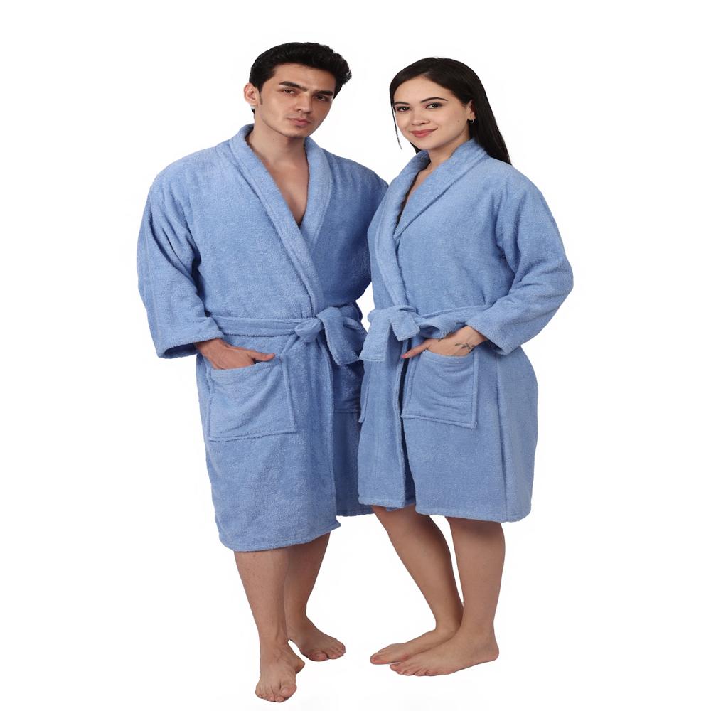 Cotton Terry Bathrobe - Color: Multi