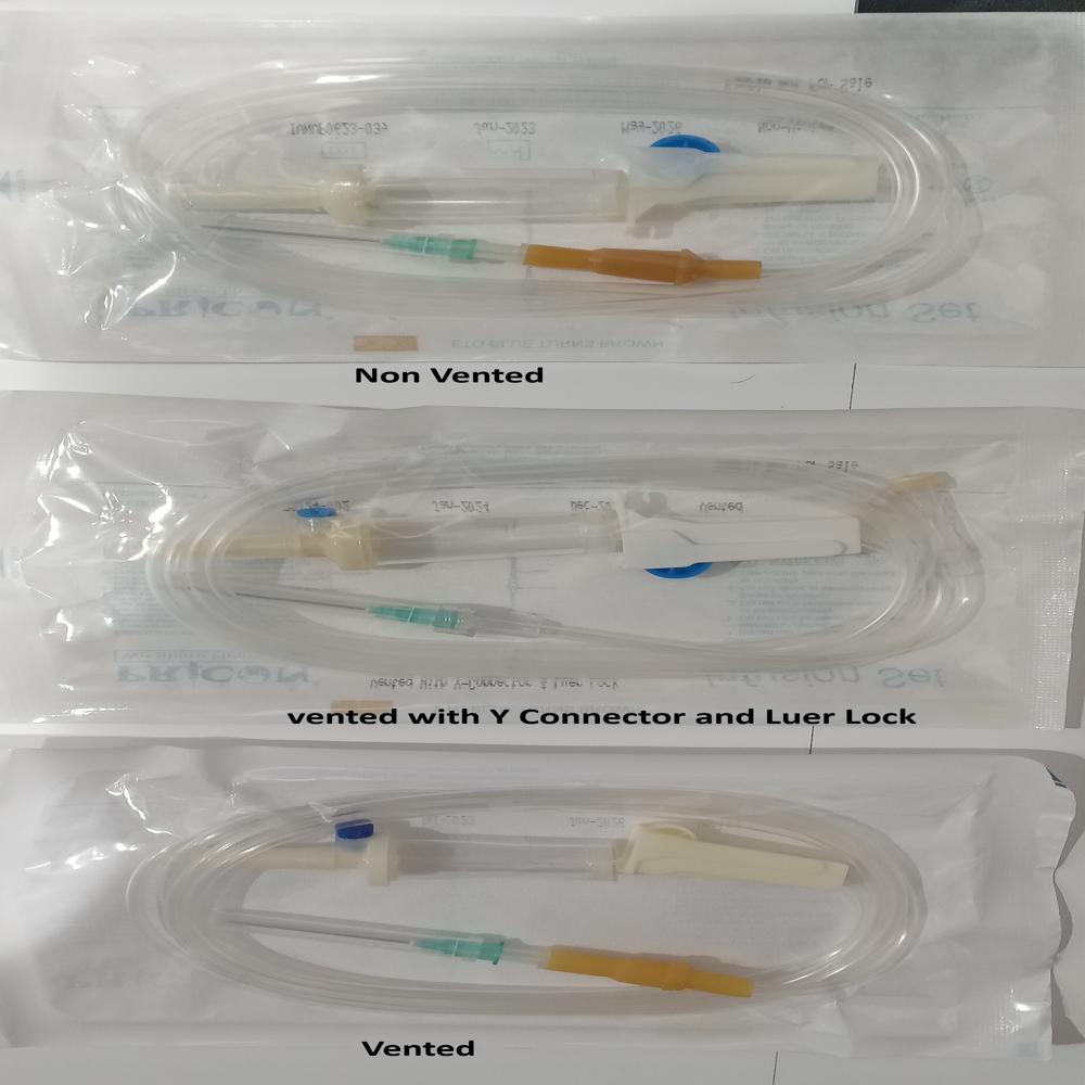 Intravenous (I.V.)/Infusion Set Without Air Vent/Airway